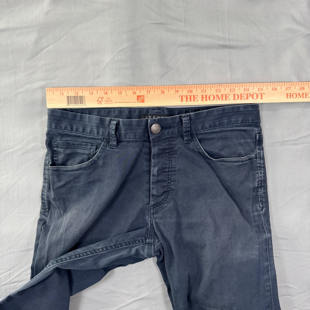 Theory Mens Haydin Editor Pants Slim Fit Dark Navy Blue Sz 30x30.5 Career Office - Picture 4 of 8